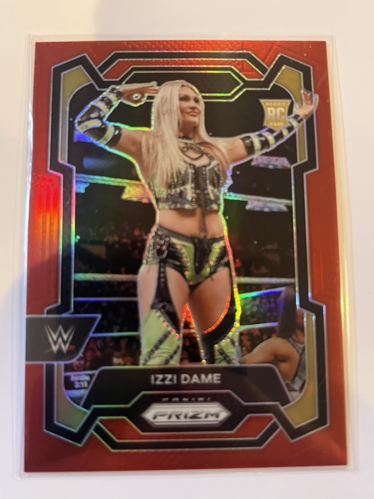 2024 Panini Prizm WWE IZZI DAME #116 RED PRIZM /299 RC Rookie NXT 🔥