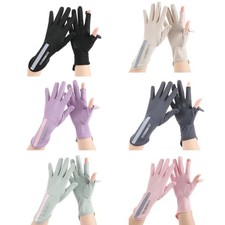Women UV for Protection Gloves Two Half Fingers for Sun Gloves Summer Kayaking F