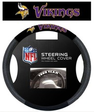 Fremont Die NFL Minnesota Vikings Steering Wheel Cover Mesh Style CO