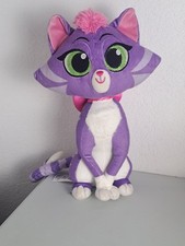 Disney Store 12" HISSY CAT Purple White Puppy Dog Pals Plush