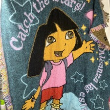 vintage dora the explorer blanket