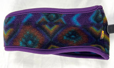 VTG REI Purple Southwest Print Fleece Winter Sports Headband Made in USA