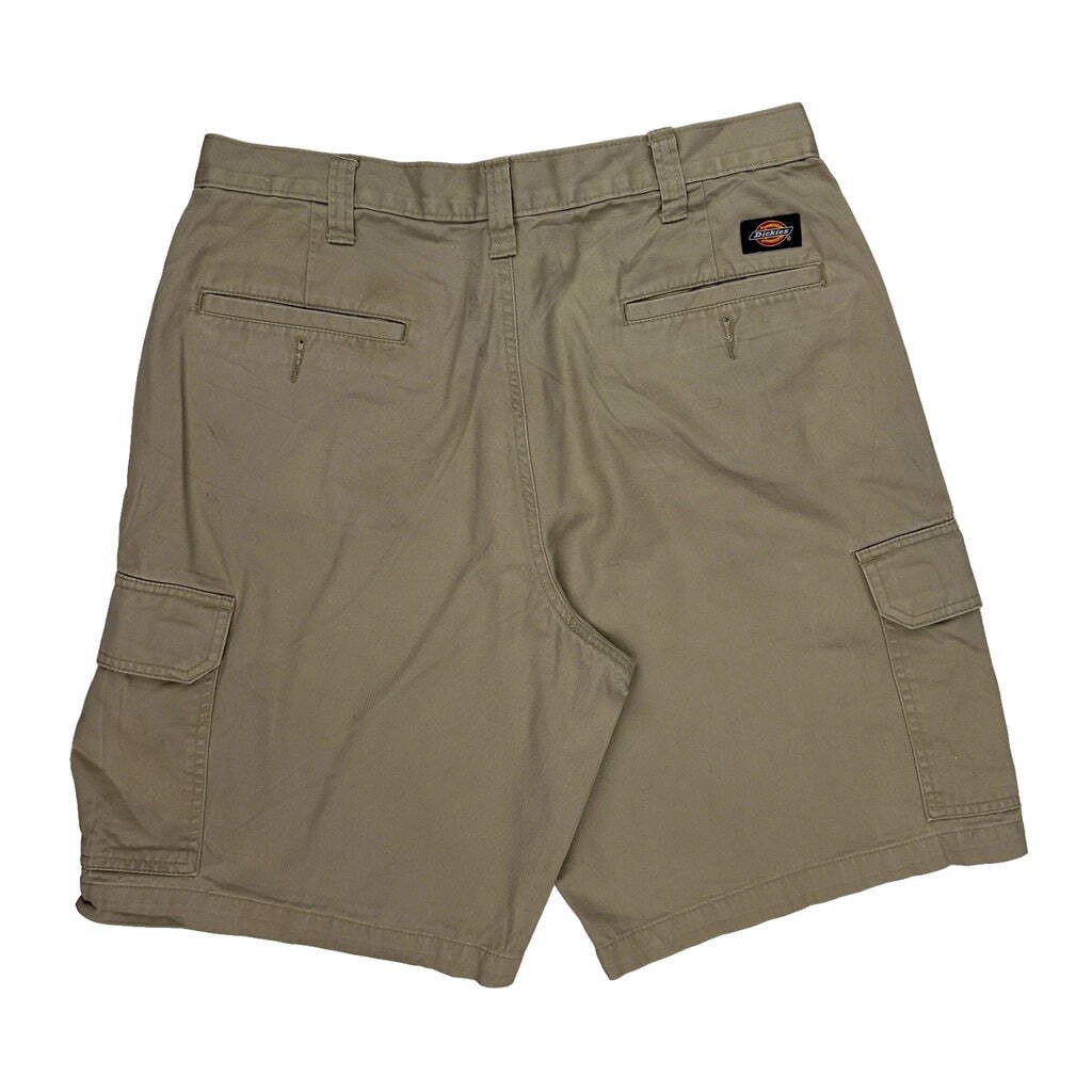 Dickies Cargo Shorts - 32W 10L Khaki Cotton