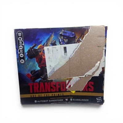 Transformers Age of the Primes Sandstorm vs Slugslinger | Neu Box beschädigt