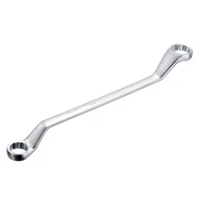Offset Double Box End Wrench 24mm x 27mm Metric 12 Point Chrome Plated Hand Tool