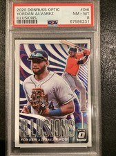 2020 Donruss Optic ILLUSIONS RC ROOKIE YORDAN ALVAREZ HOUSTON PSA 8 NM-MT ASTROS