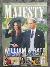 Majesty Royal Magazine Vol 31 No 12 William & Kate Officially Engaged Free Post
