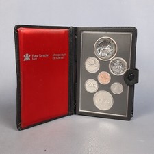 Serie Monete Royal Canadian Mint Argento Nickel Bronzo Collezione vintage 1980