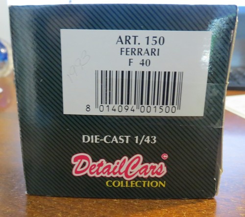 Colección de autos minoristas coleccionables Matchbox Ferrari f 40 art 150 ¡Difícil de encontrar! - ¡NUEVO! - Imagen 2 de 3