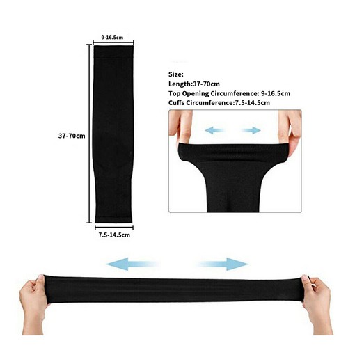1 Pair Outdoor Sports Arm Sleeves UV Sun Protection Breathable Arm Warmers Cover - Picture 18 of 22