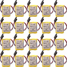 20pcs BR-AGCF2W 6V PLC Fanuc System Battery A98L-0031-0011 with Black Plug