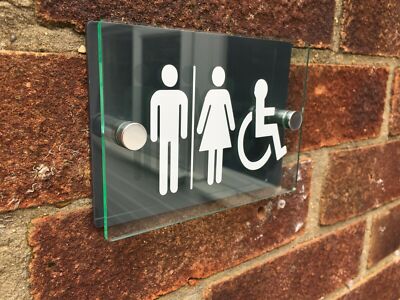 Facilities Door Sign Male, Female & Unisex Toilet, Fire, Disabled, Shower, Baby