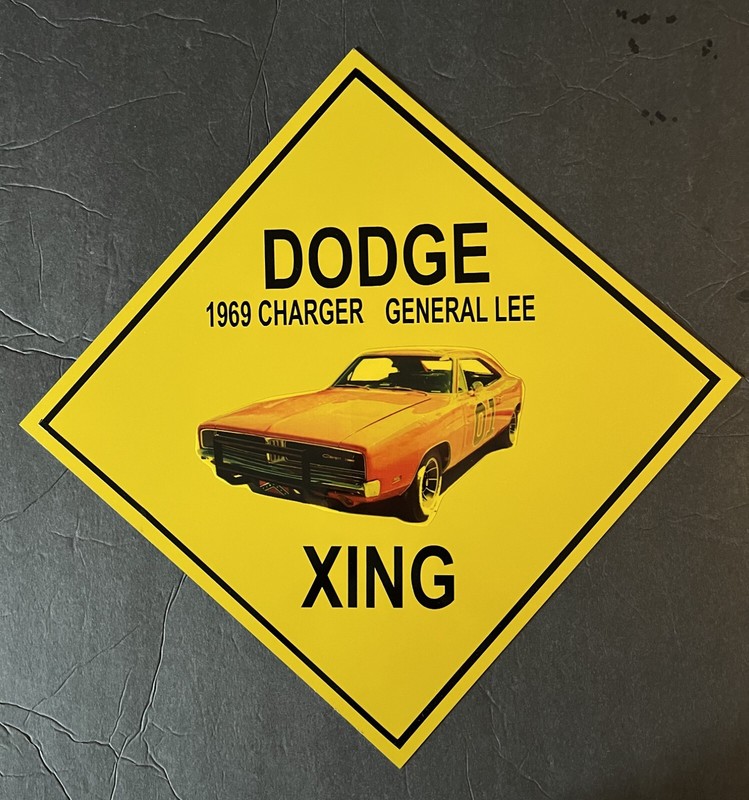 DUKES OF HAZZARD * METAL SIGN * GENERAL LEE * 1 of 1 *  Pre-owned A+++  Custom