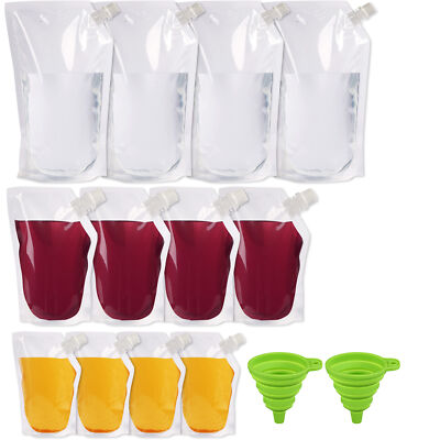 8 &16 &32 oz Cruise Liquor Flask Kit-Travel Bags Alcohol Liquor Booze Rum Runner