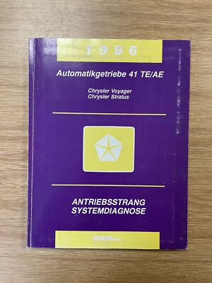 CHRYSLER VOYAGER/STRATUS HANDBUCH AUTOMATIKGETRIEBE 41TE/AE DIAGNOSE BJ 1996