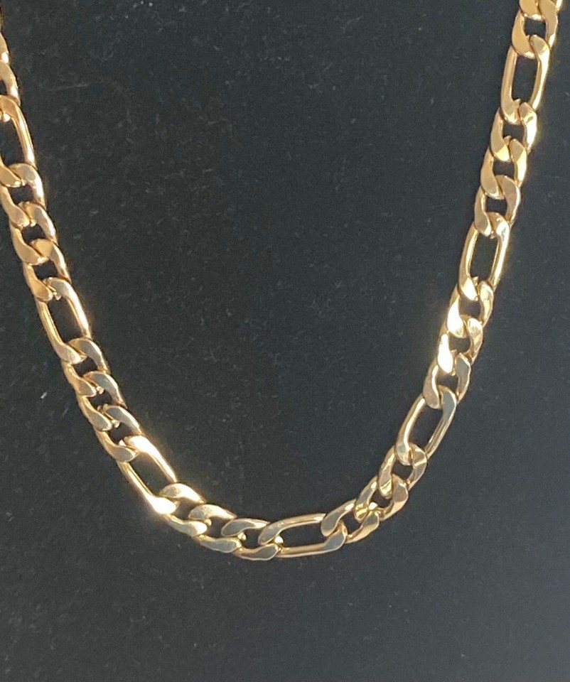 GUESS Gold Tone Chain Necklace & Charm Cuban Link Fashion Jewelry 15