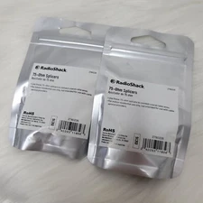 Lot of 2 - Solderless Coax Cable Coupler / Splicer RadioShack 278-0226 2780226