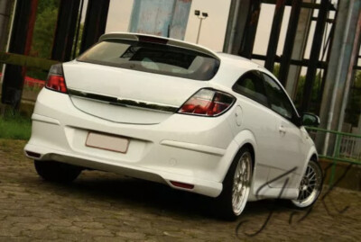 Hecklippe Spoiler Anbau für Vauxhall Opel Astra H MK5 (3 Türer) - VRX Look