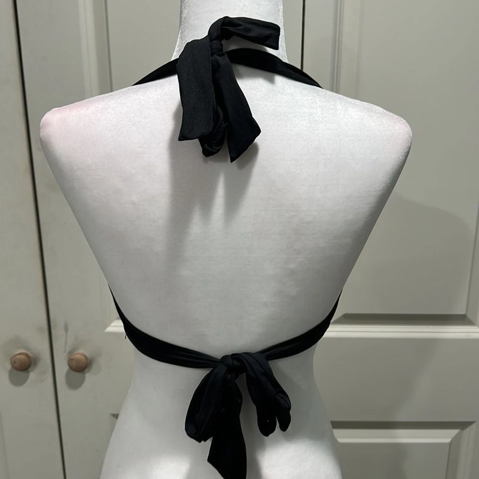 Liz Claiborne black bikini top size small - Image 4 of 4