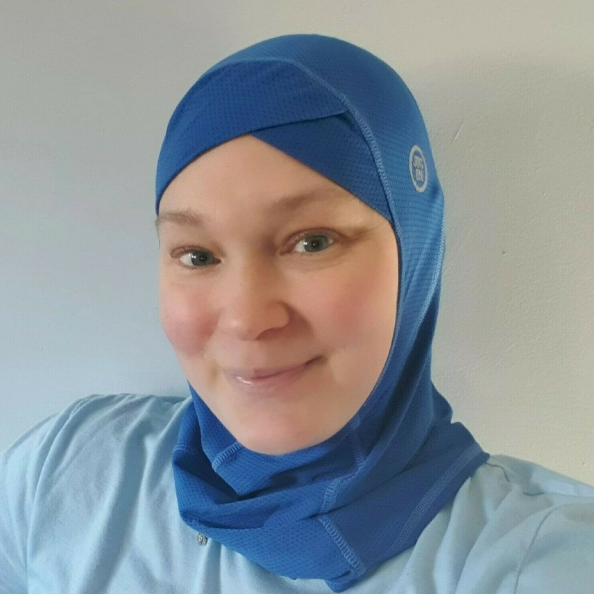 Deep Blue Jog On Sports Hijab Gym Running Muslim Islamic