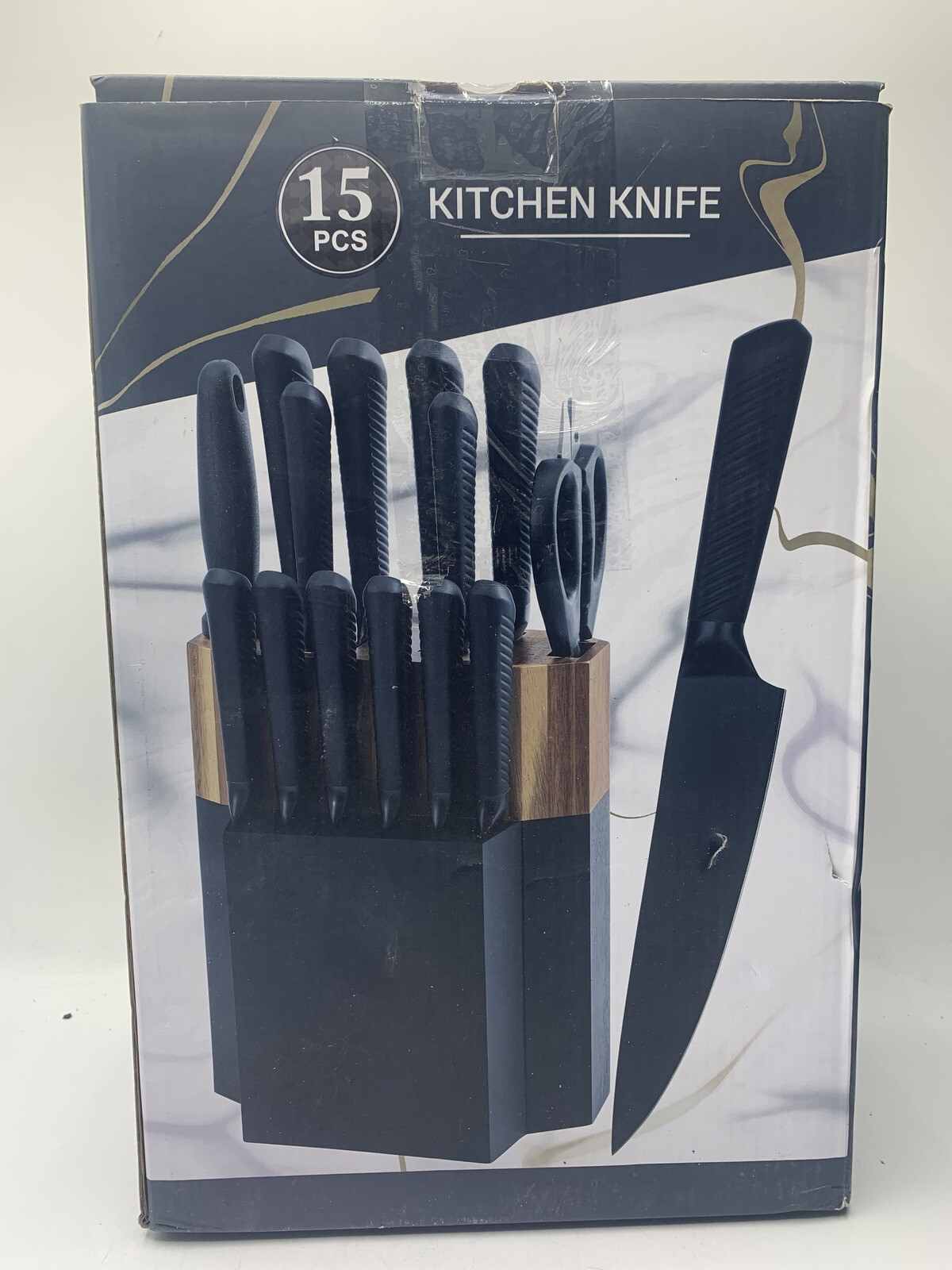 15-Piece Knife Block Set for Efficient Kitchen Cutting and Prep-image