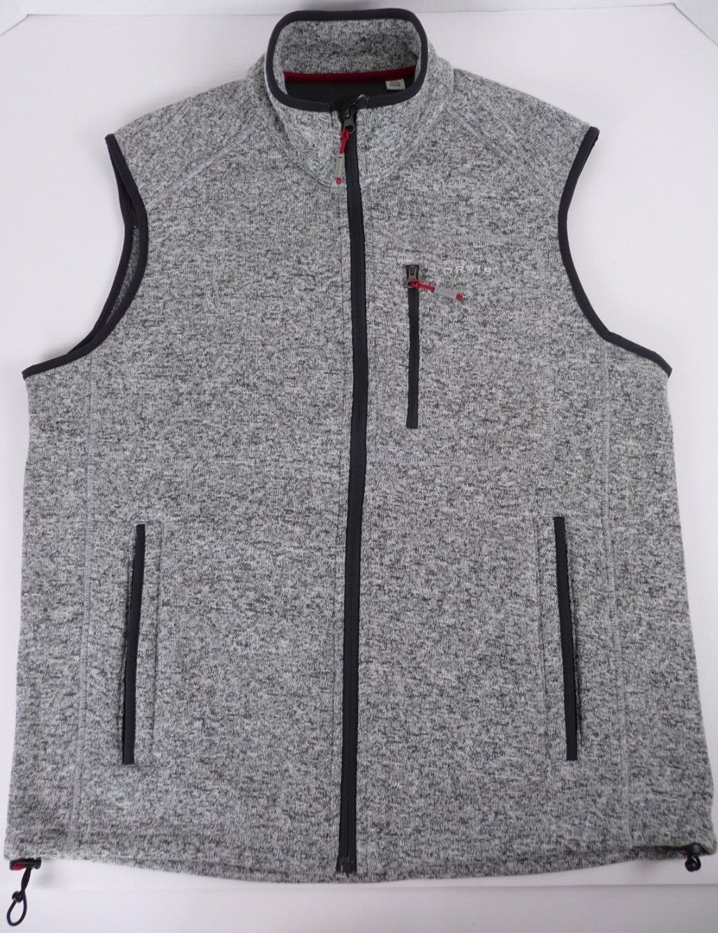 Orvis Vest M Fleece Sweater Full Zip Fly Fishing Sleeveless Jacket Gray Unisex