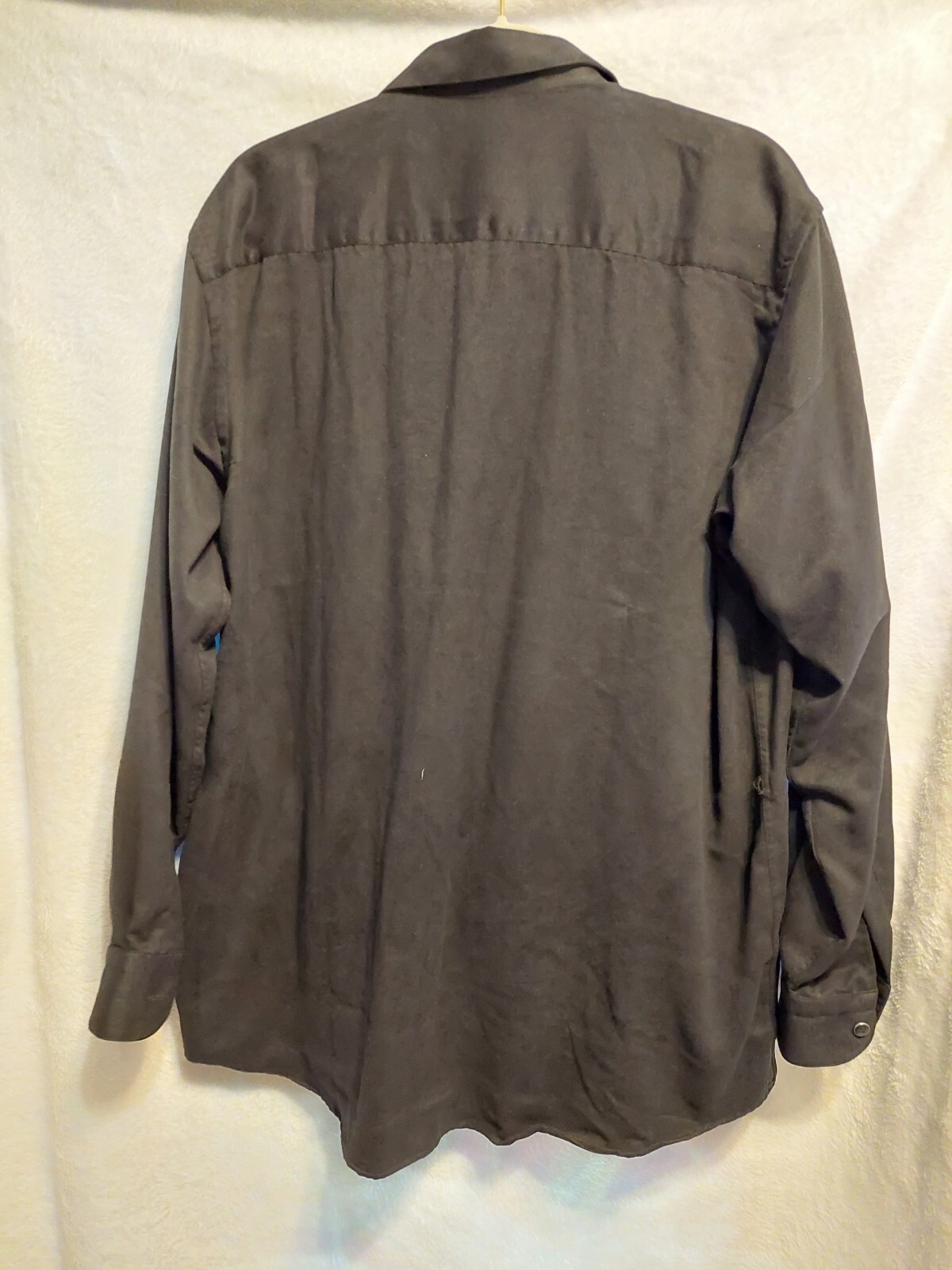 Bugatchi Black Button Long Sleeve L Polyester Sup… - image 3