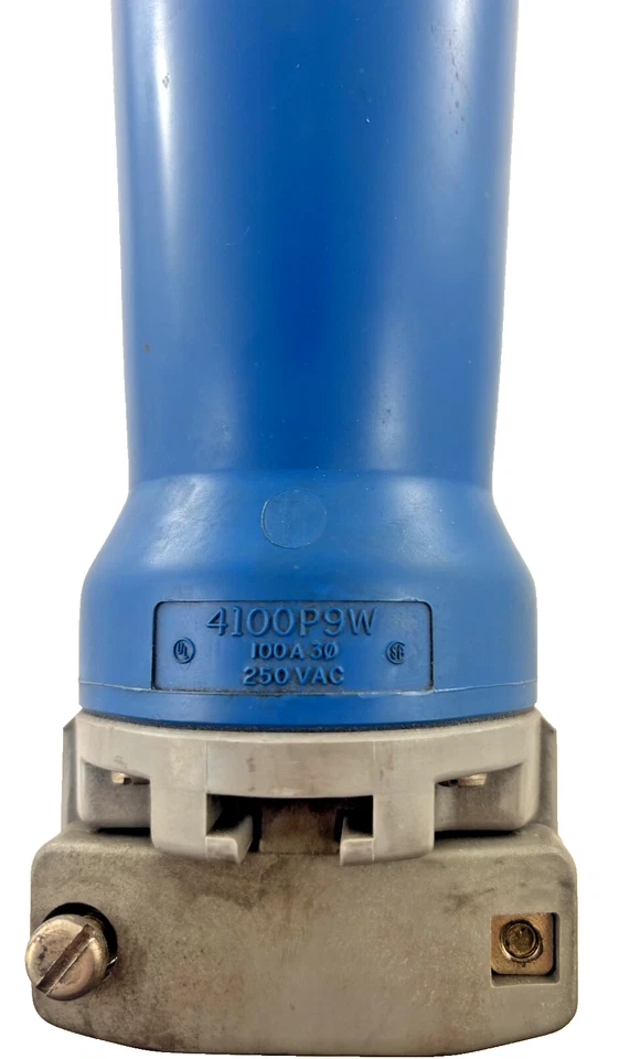 4100P9W: CAMPANA, PASADOR Y FUNDA ENCHUFE HERMÉTICO 100 AMPERIOS, 3 FASES, 250VAC, 3 POLOS, - Imagen 4 de 4