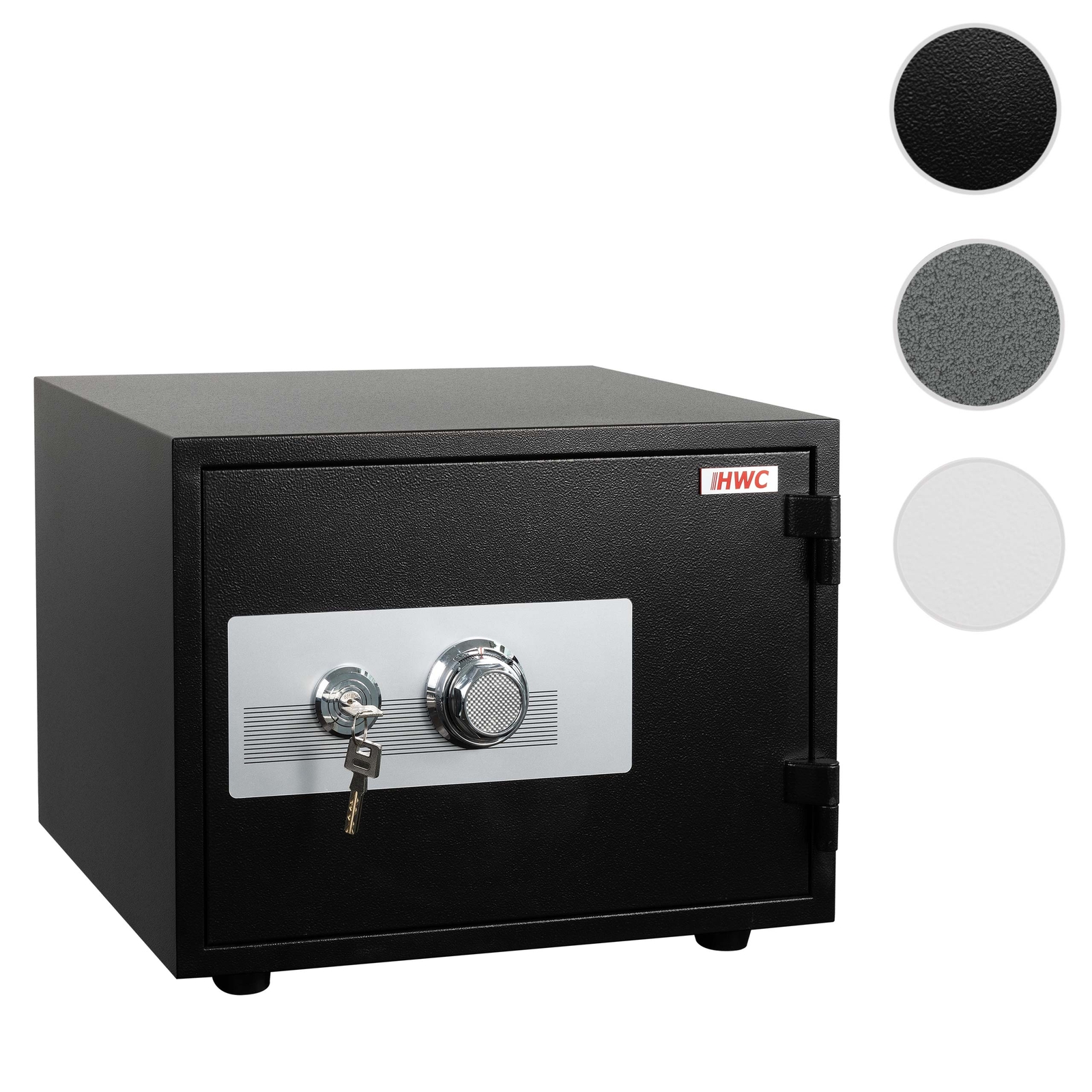 Tresor HWC-L48, feuerfest (60min) Safe Geldschrank, 44kg Metall 38x50x44cm 19L