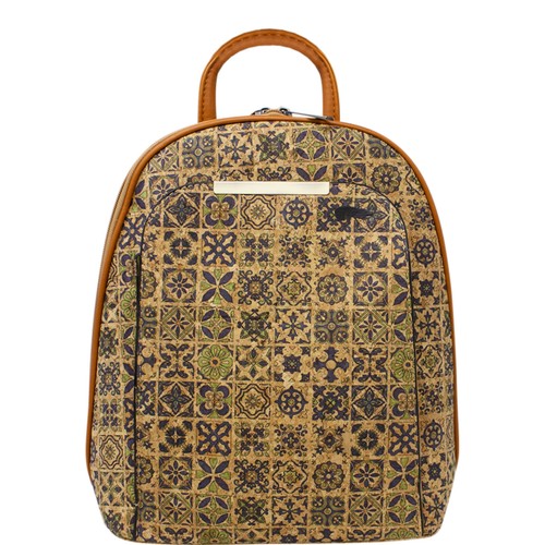 Damen Mehrfarbig Rucksack Tasche Damen Kork Rucksack Schulter Handtasche YGC2121 - Bild 6 von 24