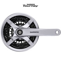 Shimano Tourney FC-TY501 Kurbel Garnitur 3-Fach 24-34-42 ZäH. 6/7/8-Fach Fahrrad