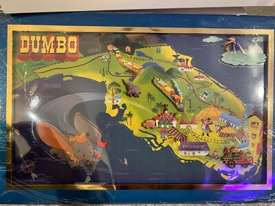 D23 Expo 2024 Disney Pin MOG WDI Disney Maps Dumbo Set LE 400