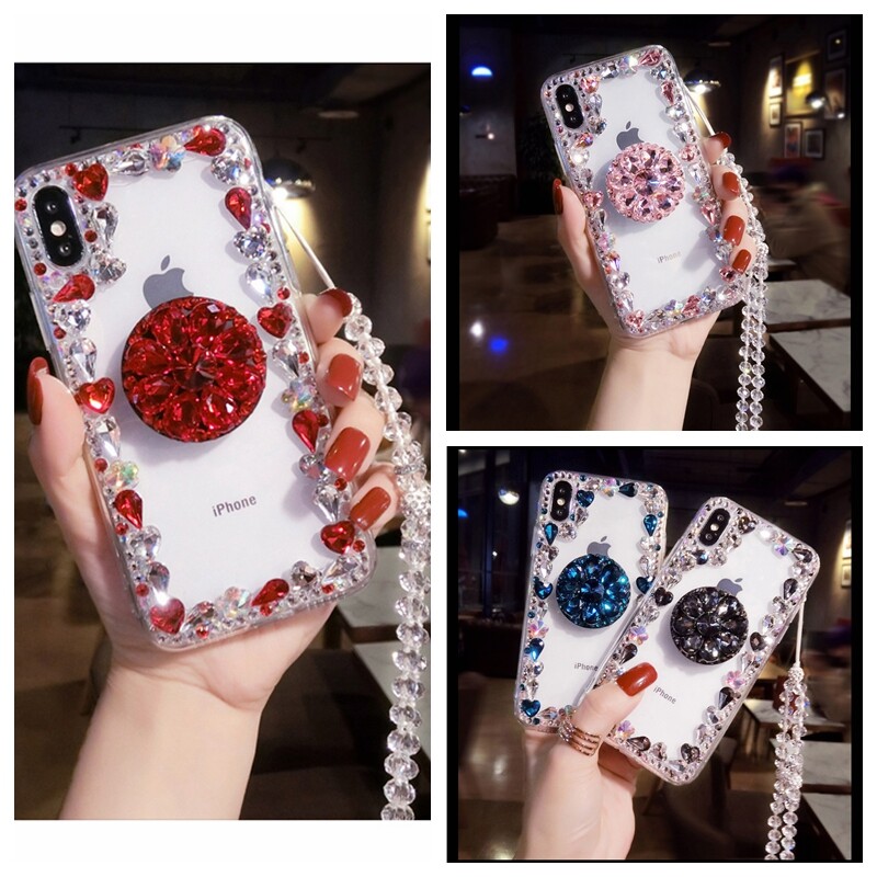 For iPhone 12 11 Pro Xs Max XR 7 8 6 Bling Diamond Rhinestone