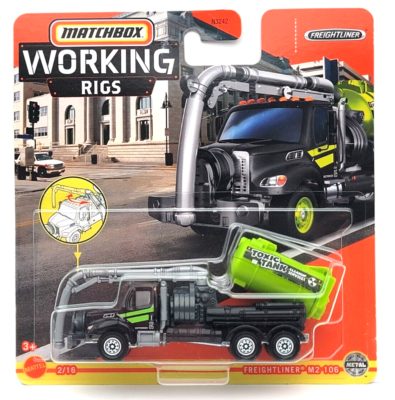 2022 MATCHBOX - WORKING RIGS - FREIGHTLINER M2 106 - TOXIC TANK