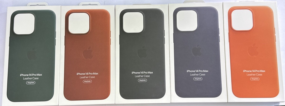 iPhone 14 Pro Max 純正革ケース付き OFFICIAL GENUINE IPHONE 14 PRO MAX 6.7” LEATHER MAGSAFE CASE COVER