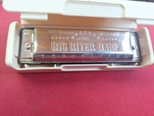 Vintage Hohner Big River Harmonica Made in Germany with Original Case