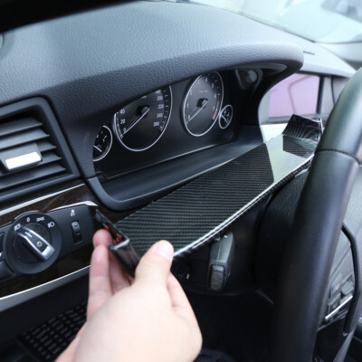 Carbon Optik Lenkrad Armaturenbrett Panel Abdeckung für BMW 5er F10 2011- 2017