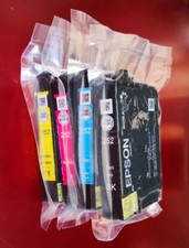 4 GENUINE Epson 252 Inks T2521 T2522 T2523 T2524 For WF 3620 3640 7110 7610