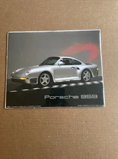 PORSCHE 959, RARE AUTHENTIC 1989 ART PRINT Small Poster Impact 8690 Ron Kimball