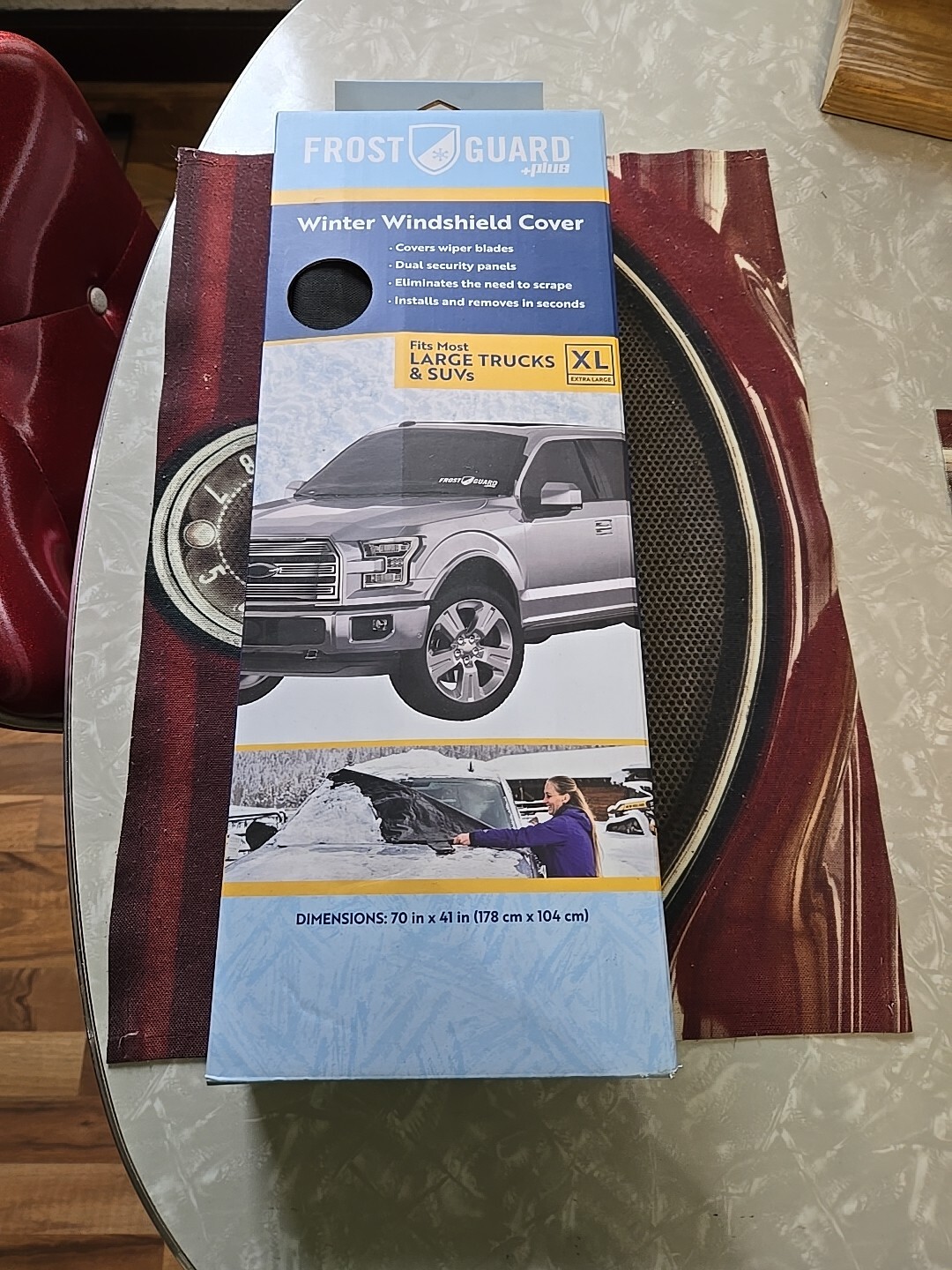 Frost Guard Plus XL Winter Windshield Cover fits most Large Trucks and