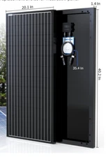 100w 12v Monocrystalline Solar Panel Module with Connector