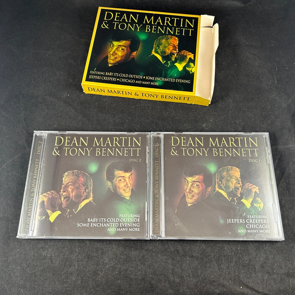 2004 DEAN MARTIN TONY BENNETT 2 DISC CD ALBUM BOX SET GOING FOR A SONG RARE OOP - Image 3 of 4