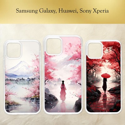 Süße Handyhülle weißes Pferd Kunst Aquarell Blumen Blüte Samsung Galaxy