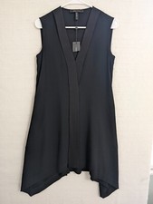 NWT BCBG MaxaZria dress XXS Abrianna little black tuexedo trapeze sleeveless