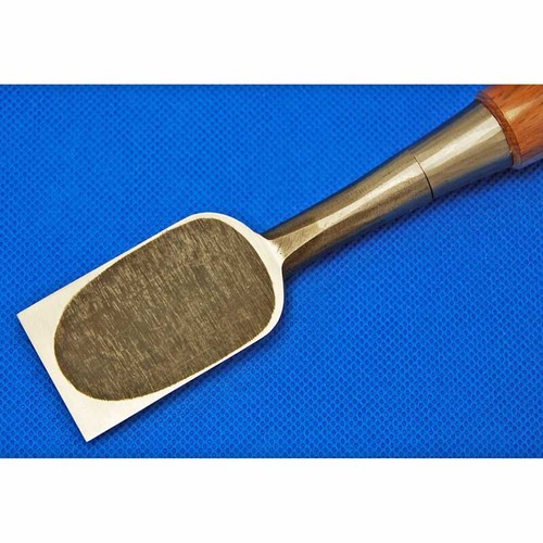 Tasai Oire Nomi Japanese Bench Chisel Polished Finish Blue Steel Red Oak 田斎 追入鑿 - Afbeelding 63 van 63