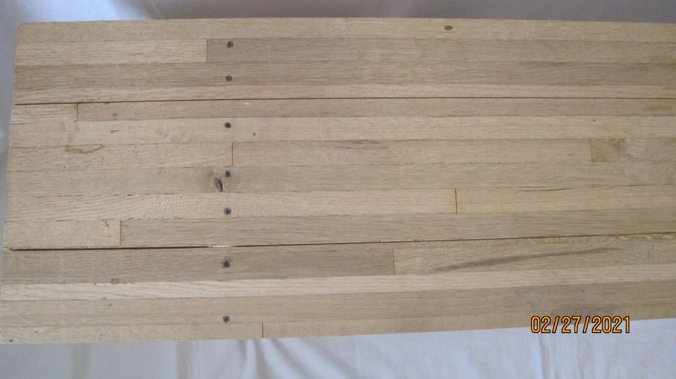 BANCO HECHO A MANO ROBLE MACIZO PARQUE JARDÍN PATIO TERRAZA CAMPING PICNIC CAMPO DE GOLF Foto 2 de 4