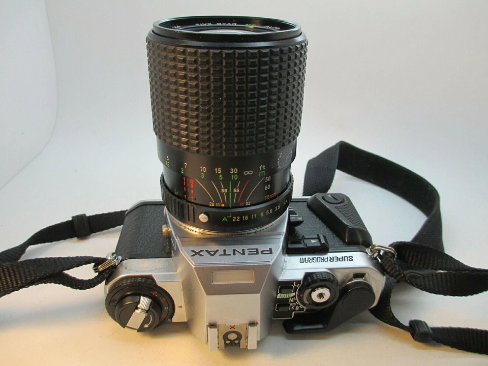 Pentax Super Program 35mm SLR Film Camera with Zoom Lens  WORKING TESTED - Image 2 of 4