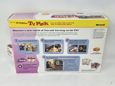 Vintage 1998 Microsoft ActiMates TV Pack for Barney, Arthur
