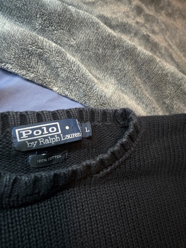 Polo Ralph Lauren Men's Pima Cotton V-Neck Blue Heather Sweater $98 orig. Size M - Picture 2 of 2