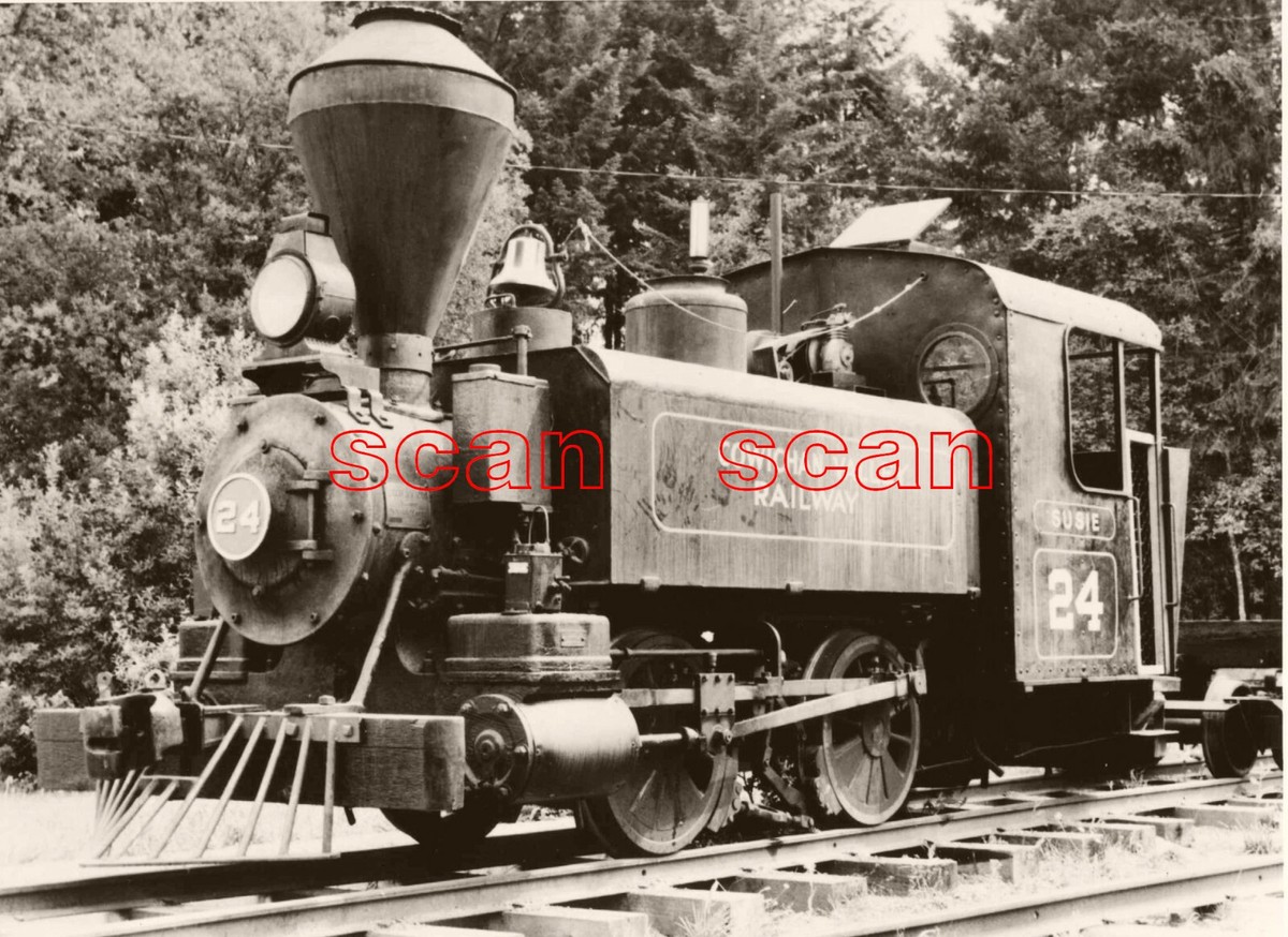 2AA163 RP 1950s/60s? COWICHAN VALLEY RAILWAY040T LOCO #24 ' SUSIE